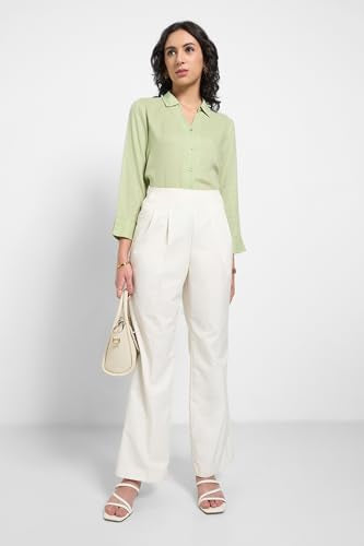 Annabelle by Pantaloons Women's Trousers Antique White