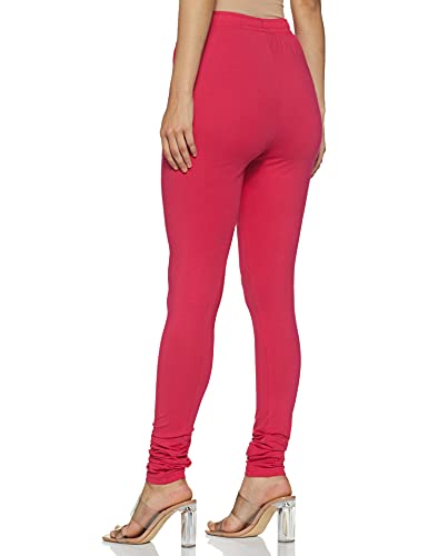 Max Women Solid Elasticated Churidar (NOOSKC21FUFUCHSIA)_S