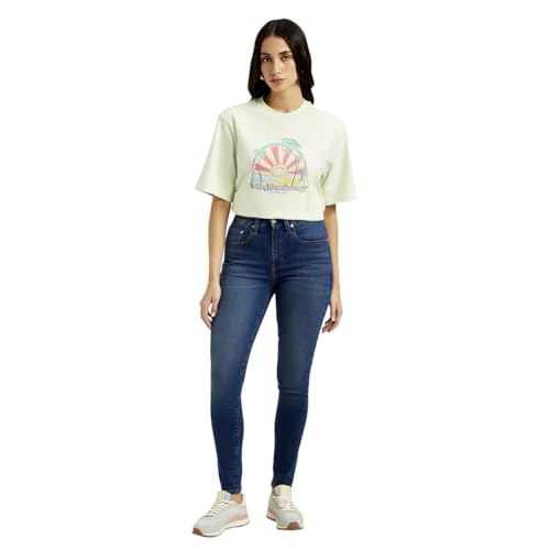 Levi's Women's High Rise 721 Skinny Dark-Blue Jeans