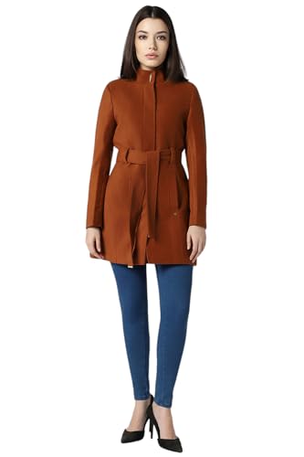 Van Heusen Women's A-Line Coat (VWJKURGFS20724_Brown_XS