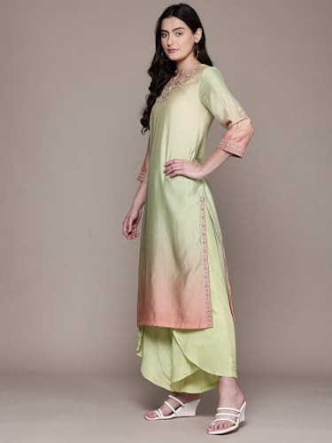 Aarke Ritu Kumar Multi Ombree Play Kurta With Pant And Dupatta
