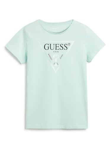 GUESS Green Printed Round Neck Core T-Shirt