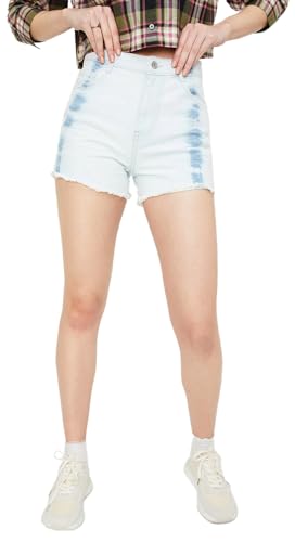 Max Women Tie & Dye Denim Shorts (SS032DLIGHT BLUE)_28