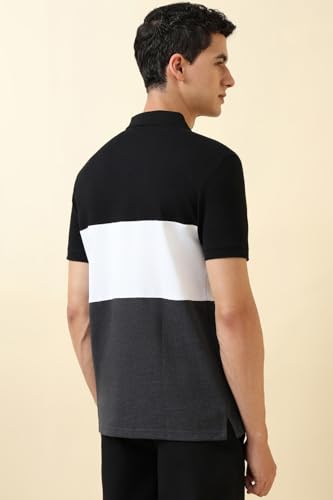 Men Multi Patterned Polo Neck T-Shirt