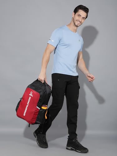 GREENLANDS Torpedo office Backpack– 35 Ltr Capacity | 17 Inch Laptop |Water-Resistant Bag | Padded & Adjustable Strap | Men & Women For Business Professionals & College Students - Red