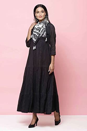 BIBA Women Solid Mix and Match(Casual D1323_Black_38)