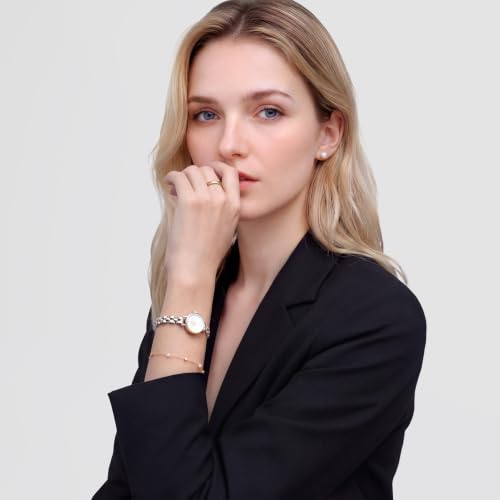 Daniel Wellington Petite Round 19mm White Dial Analog Women Watch - DW00100923K