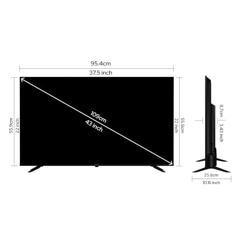 Lumio Vision 7 II 2026 109cm (43 inches) 4K Ultra HD Smart QLED Google TV FTW1-ADSK