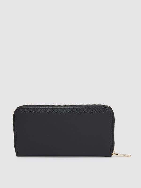 Caprese Women's Faux Leather Sabeena Large Wallet (Black)