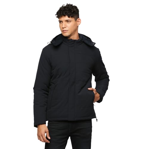 Pepe Jeans Men's A-Line Coat (PM402945_Navy Blue_Dark