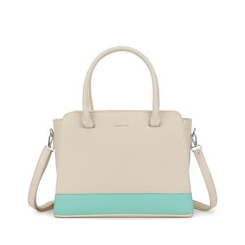 Fastrack Satchelplay Handbag| Faux-Leather Women's Bag | Structured Bag with Top Handles & Adjustable Strap | Office, College & Casual Daily Use