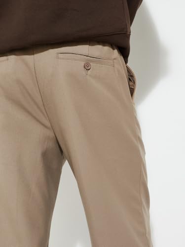 URB_N Men Solid Relaxed Fit Trousers