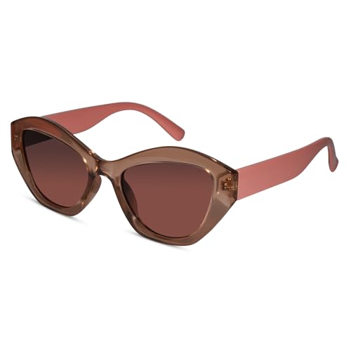 LensKandy Cateye Sunglasses for Women 100% UV Protected | Pink | 9526