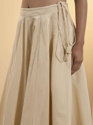 BIBA Dyed Cotton Kalidar Festive Kurta Set