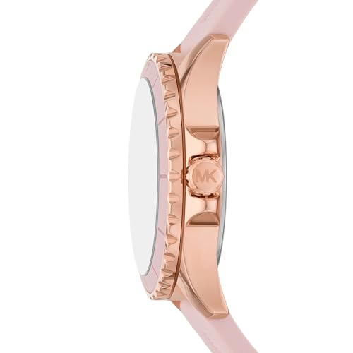 Michael Kors Everest Pink Quartz Silicone Watch MK7536