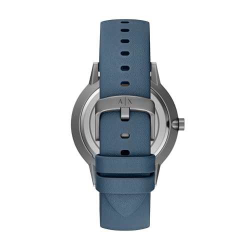 Armani Exchange Blue Quartz Leather Watch AX2767