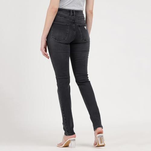 GUESS Tourmaline Mid Solid High Rise Skinny Jeans Black