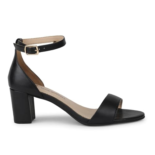 Hush Puppies Block Heel Sandals - Black (6Uk)