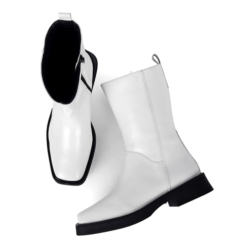 YOHO Women's Calf Length Boots | Effortlessly Chic & Timelessly Stylish | Durable | All day Comfort | Trendy Casual Boots | Winter, Snow and Holiday Outings