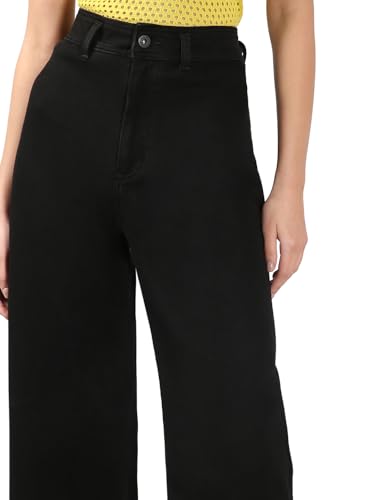 VERO MODA Women Wide Leg Black High Rise Jeans