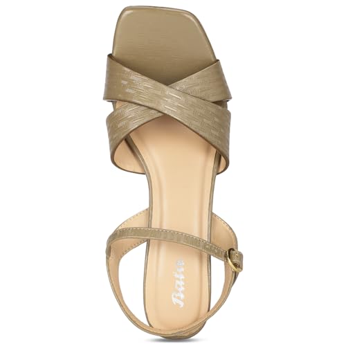 BATA Women's VERNA SANDAL E Beige 7 Kids UK (6618018)