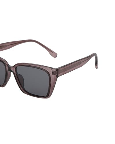 Carlton London Brown Toned with Polarised Lens Rectangle Sunglass for women