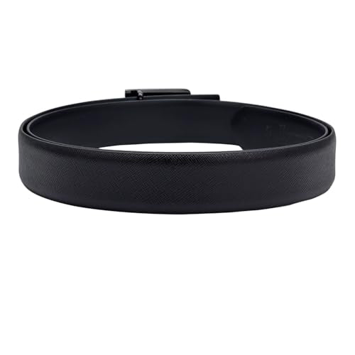 Da Milano Press Pin Leather Belt for Men - Black (Size- 80 cm)