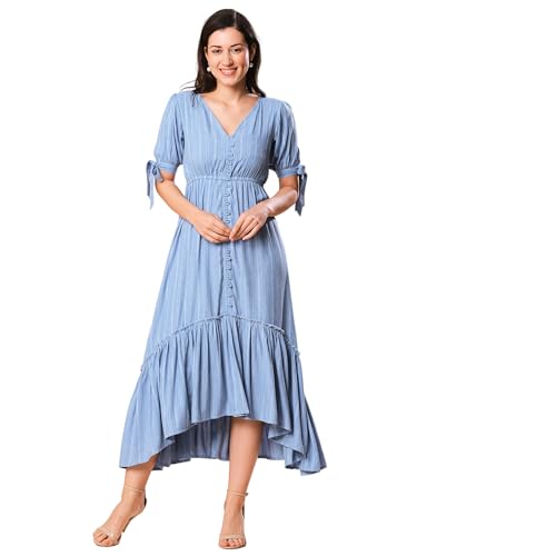 Globus Women Ethnic Dresses (GS567768_Blue_2XL)