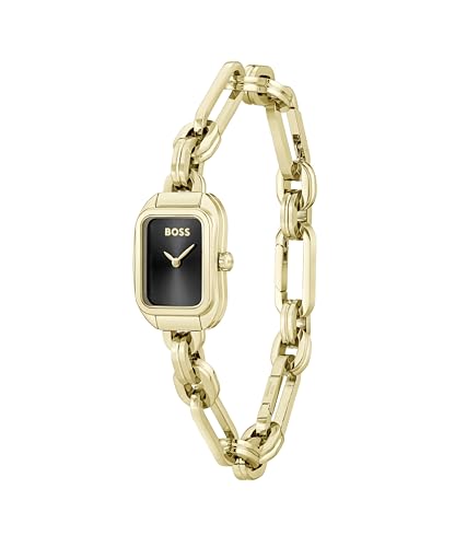 Boss Hailey - Le Qtz Basic Mini Black Rectangle Dial Women's Watch- 1502739