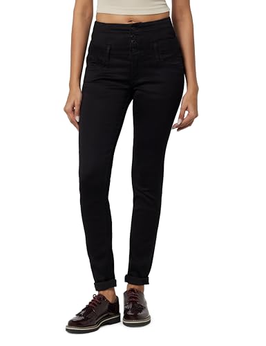 VERO MODA Women's Skinny Jeans (243641301- Black_26)