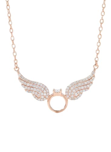 Stylishever Rose Gold Angel Wings | ORIGINAL SILVER 925 | BIRTHDAY | ANNIVERSARY | VALENTINE | GIFT |