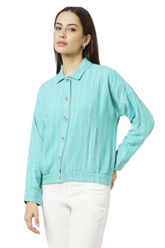 Van Heusen Women's A-Line Coat (VWJKURGPO74852_Blue