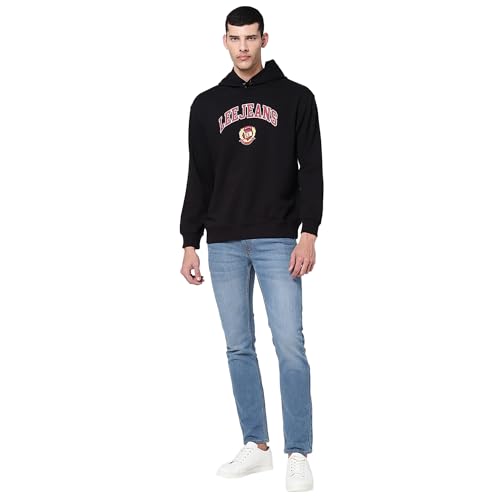 Lee Mens Black Graphic Sweatshirts