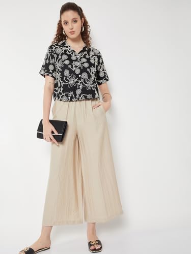 Max Women Embroidered Shirt (Black_XS)