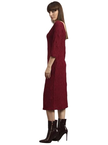 VERO MODA Womens Midi Dress Beet Red