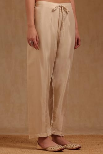 Soch Women's Chanderi Salwar Suit Set (EWA5CD22296_Beige