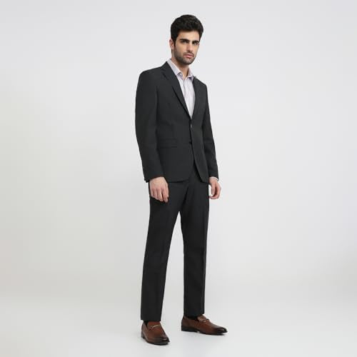 Raymond Grey Checks Pattern Men Suit