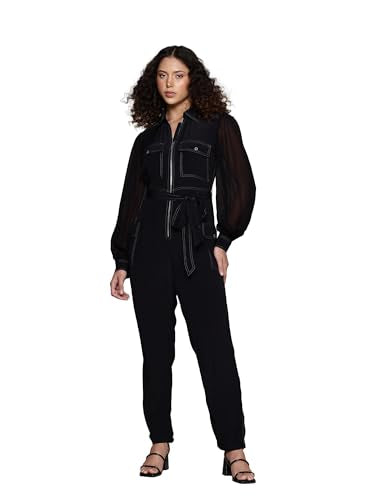 Label RITU KUMAR Black Serena Jumpsuit