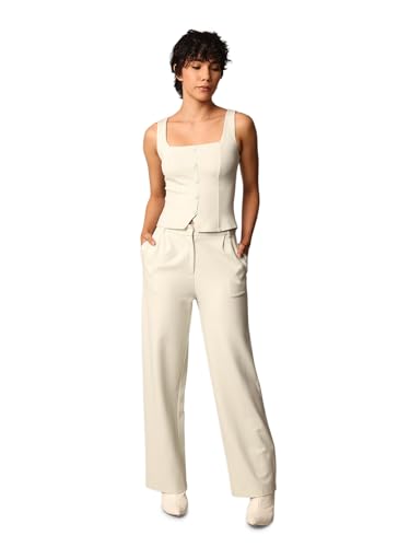 ONLY Women Regular Fit Cream Top