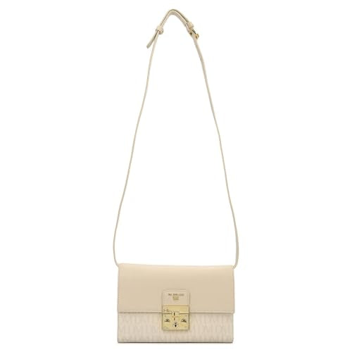 Da Milano Leather Sling Bag for Women - White (LSB-02512)