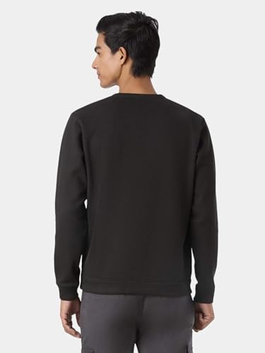 Pepe Jeans Black Solid Mens Long Sleeves Sweatshirts