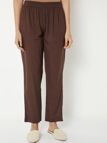 Max Women's Cotton Blend Co-ords (CTKST51239_Brown