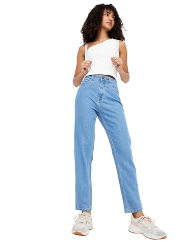 Max Women's Regular Jeans (MOMFITLBEPP_Light Blue