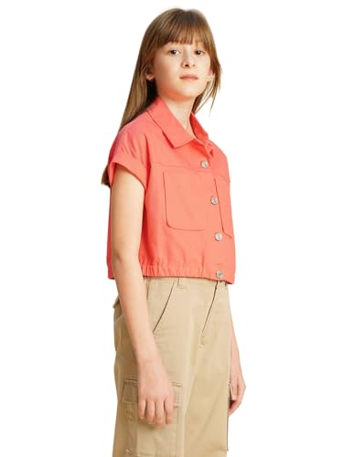 VERO MODA Girls Relaxed Fit Pink Shirt