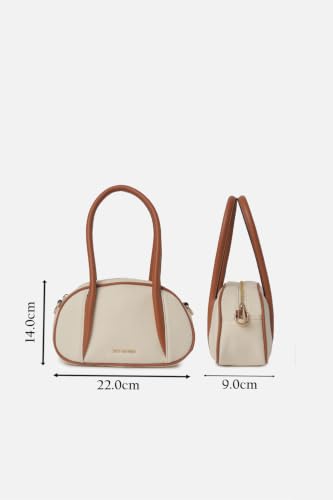 Women Beige Textured Casual Sling Bag