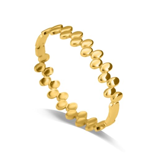 PALMONAS Elegant Gold Bangle Bracelet for Women - Gift for Women & Girls, Women's Jewellery | Waterproof & Anti-Tarnish Bracelets