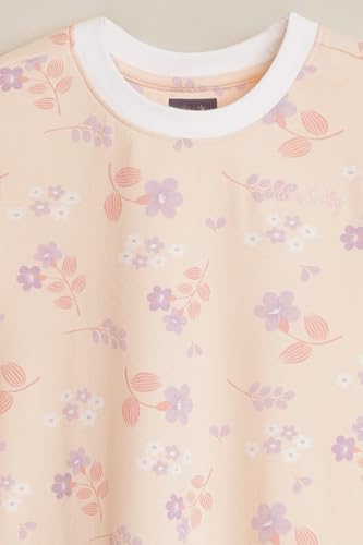 Allen Solly Girls Beige Print Casual Dress