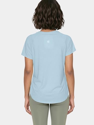 Enamor Cut N Sew Tee, Relaxed Fit, High-Low Hemline - A315
