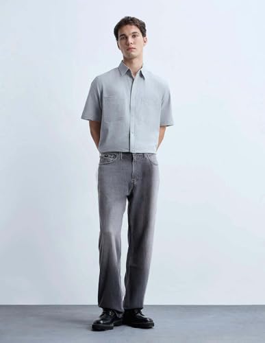 KOTTY Vintage Baggy Relaxed Fit Grey Denim Jeans for Men’s Fashion-KTTMENSJEANS509_28