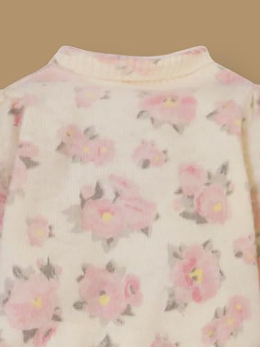 Cherry Crumble Mullti Color Allover Print Full Sleeve Highneck A-LINE Winter Sweater Dress for Girls Multicolour